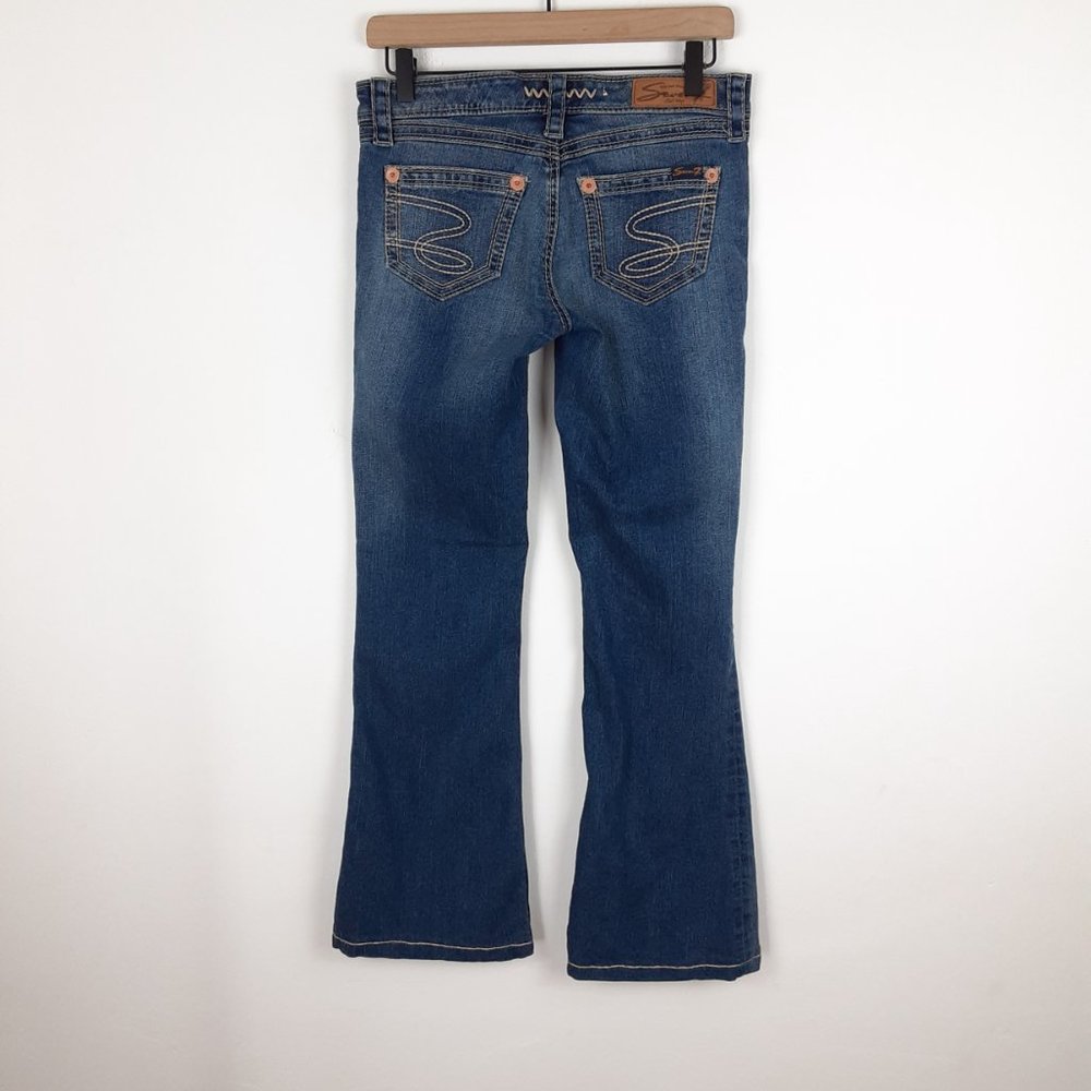 Seven7 Flare Dark Wash Jeans